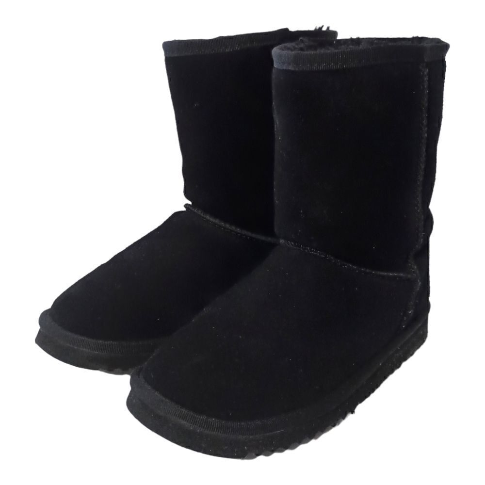 Ugg Classic Short Boot US Sz 7 Black Suede Wool Sheepskin Y2K Bootie Womens - Picture 9 of 16